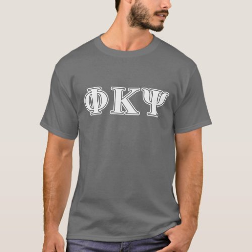 Phi Kappa Psi White Letters T_Shirt