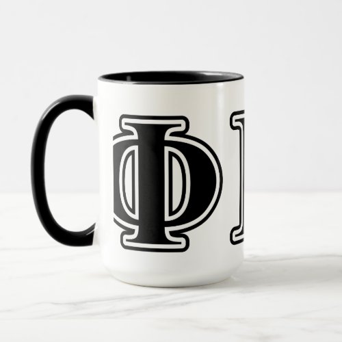 Phi Kappa Sigma Black Letters Mug