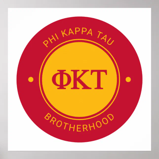 Phi Kappa Tau Badge Poster Zazzle