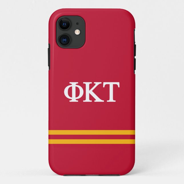 Phi Kappa Tau | Sport Stripe Case-Mate iPhone Case (Back)