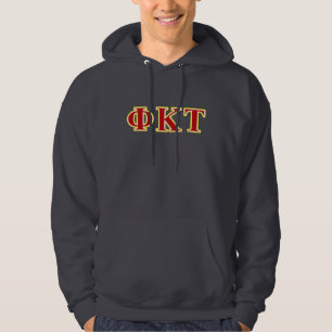 Phi Kappa Tau Yellow and Red Letters Hoodie