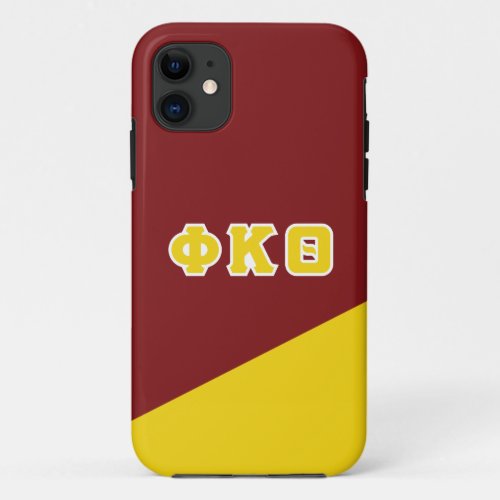 Phi Kappa Theta  Greek Letters iPhone 11 Case