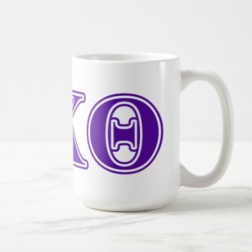 Phi Kappa Theta Purple Letters Coffee Mug