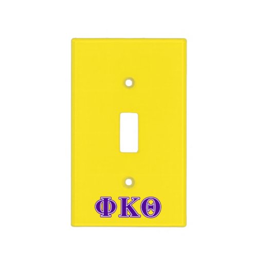 Phi Kappa Theta Purple Letters Light Switch Cover