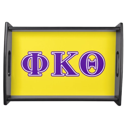 Phi Kappa Theta Purple Letters Serving Tray
