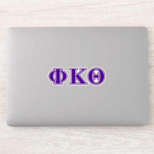 Phi Kappa Theta Purple Letters Sticker
