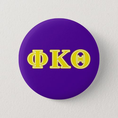 Phi Kappa Theta Yellow Letters Pinback Button