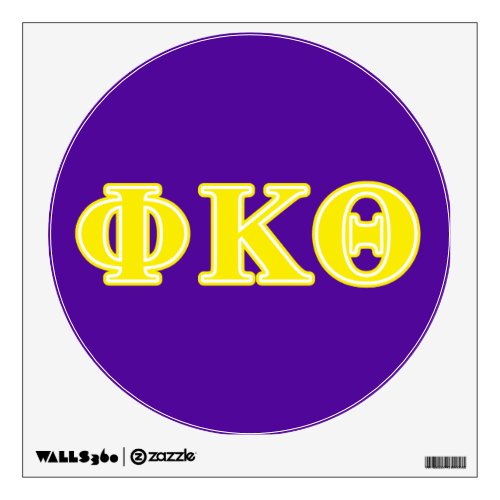 Phi Kappa Theta Yellow Letters Wall Decal