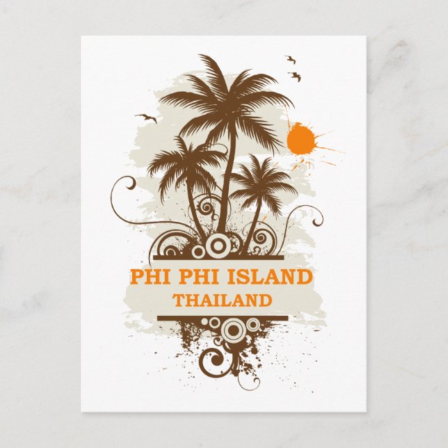 Phi Phi Island Thailand Postcard (Front)