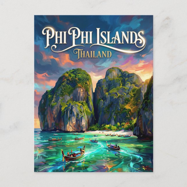 Phi Phi Islands Thailand Postcard (Front)