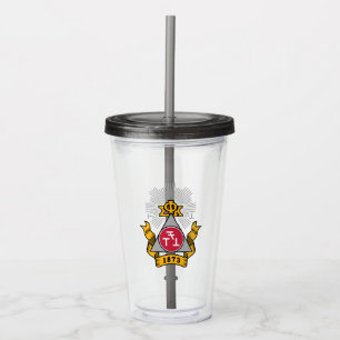 Phi Sigma Kappa Crest Acrylic Tumbler