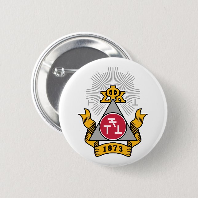 Phi Sigma Kappa Crest Button (Front & Back)