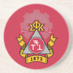 Phi Sigma Kappa Crest Coaster