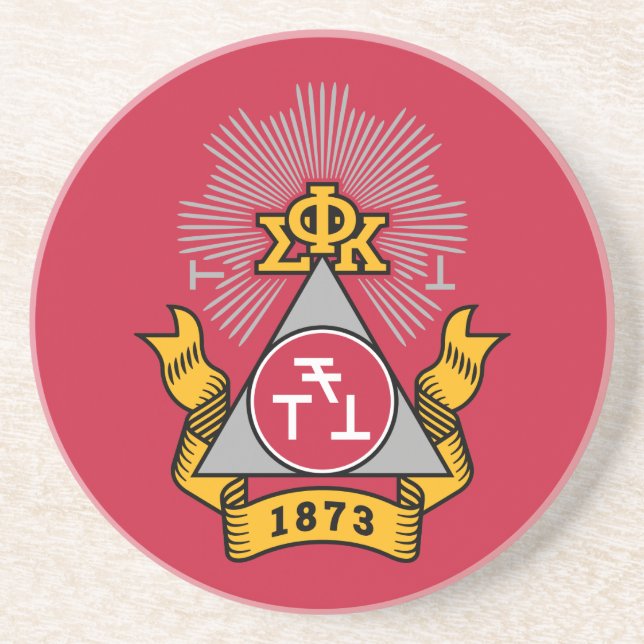 Phi Sigma Kappa Crest Coaster (Front)