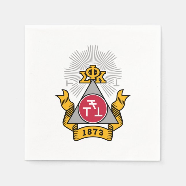 Phi Sigma Kappa Crest Napkins (Front)