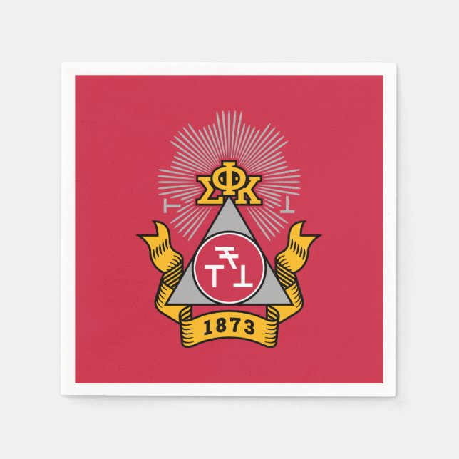 Phi Sigma Kappa Crest Napkins (Front)