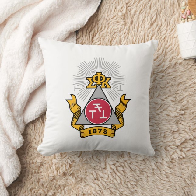 Phi Sigma Kappa Crest Throw Pillow (Blanket)