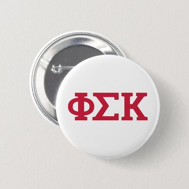 Phi Sigma Kappa Letters Button (Front & Back)