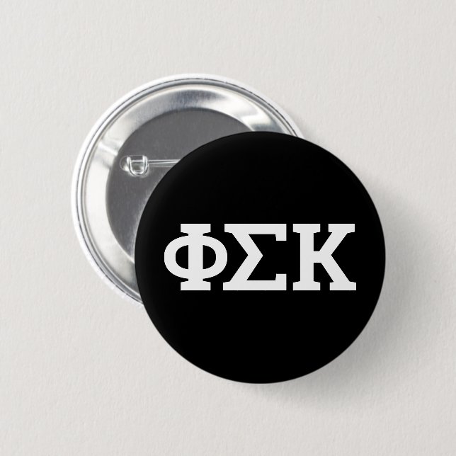 Phi Sigma Kappa Letters Button (Front & Back)