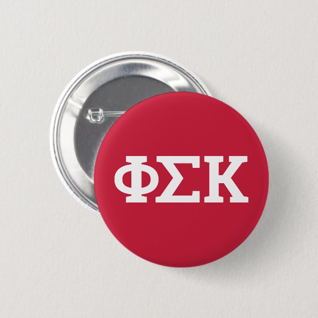 Phi Sigma Kappa Letters Button (Front & Back)