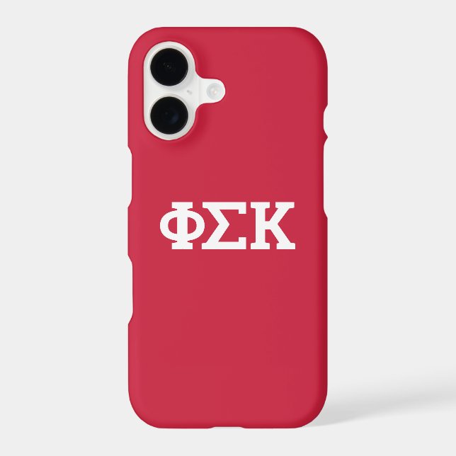 Phi Sigma Kappa Letters Case-Mate iPhone Case (Back)