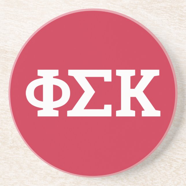 Phi Sigma Kappa Letters Coaster (Front)