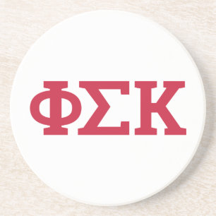 Phi Sigma Kappa Letters Coaster