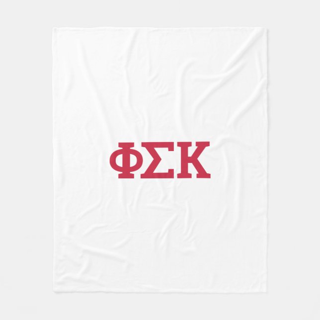 Phi Sigma Kappa Letters Fleece Blanket (Front)
