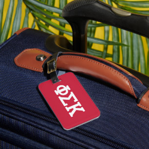 Phi Sigma Kappa Letters Luggage Tag