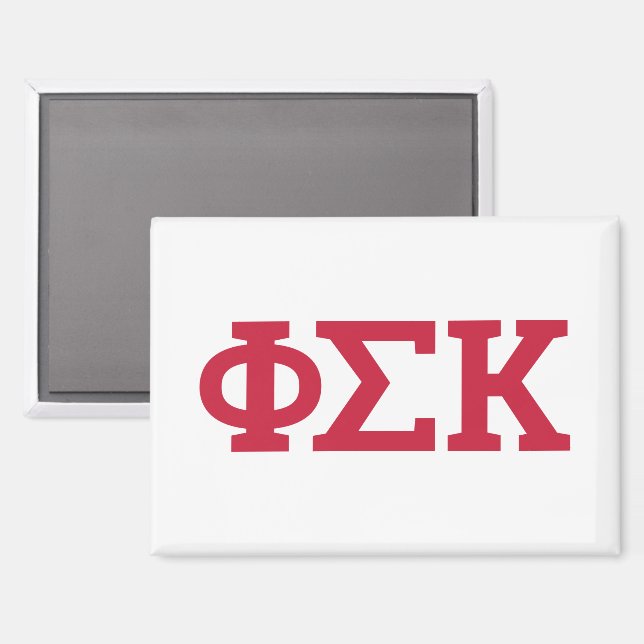 Phi Sigma Kappa Letters Magnet (Front/Back)