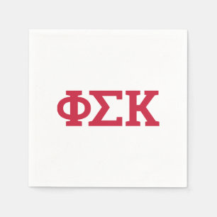 Phi Sigma Kappa Letters Napkins