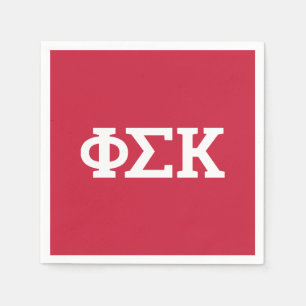 Phi Sigma Kappa Letters Napkins