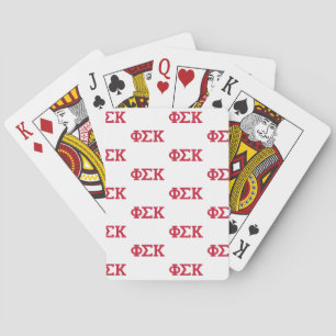 Phi Sigma Kappa Letters Poker Cards