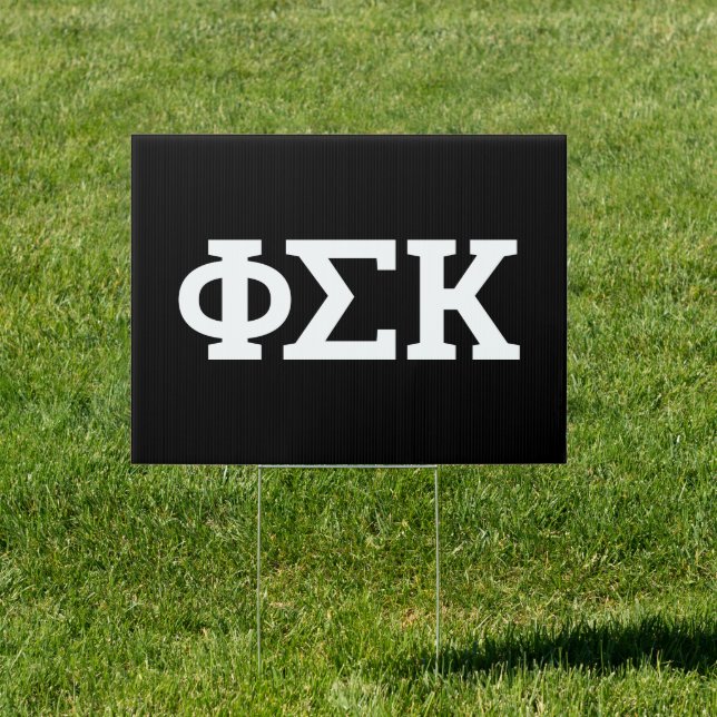 Phi Sigma Kappa Letters Sign (Insitu)