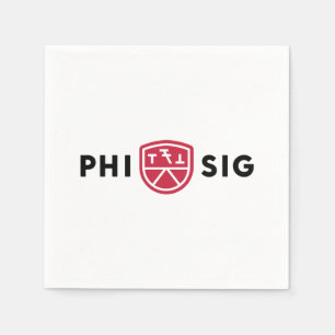 Phi Sigma Kappa Logo Napkins