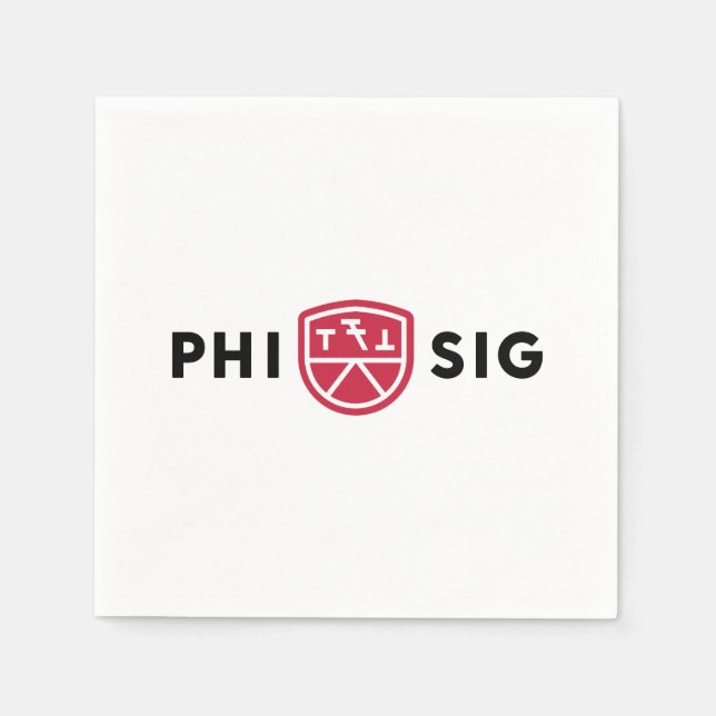 Phi Sigma Kappa Logo Napkins (Front)