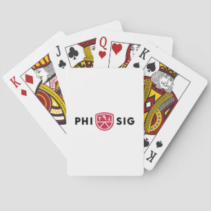 Phi Sigma Kappa Logo Poker Cards