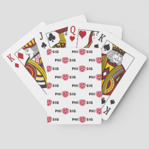 Phi Sigma Kappa Logo Poker Cards