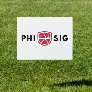 Phi Sigma Kappa Logo Sign