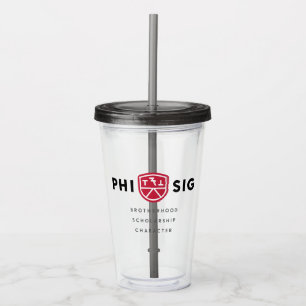 Phi Sigma Kappa Principles Acrylic Tumbler
