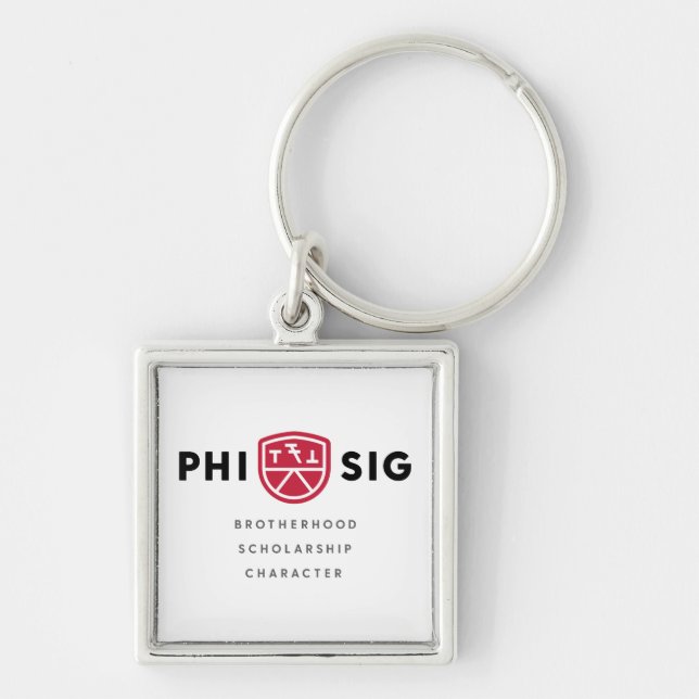Phi Sigma Kappa Principles Keychain (Front)