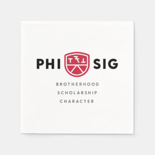 Phi Sigma Kappa Principles Napkins