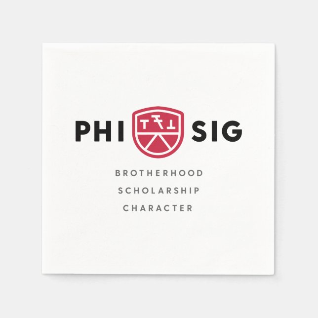Phi Sigma Kappa Principles Napkins (Front)