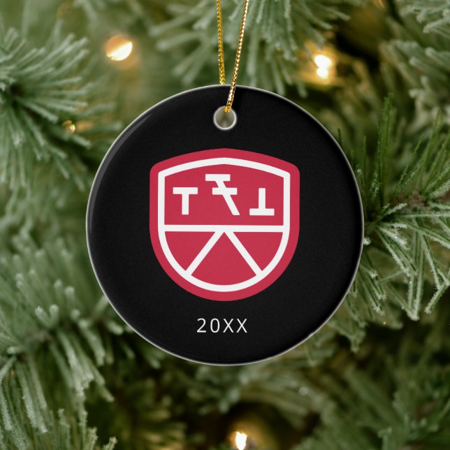Phi Sigma Kappa Shield Ceramic Ornament (Tree)