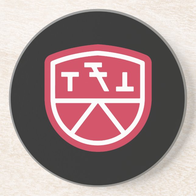 Phi Sigma Kappa Shield Coaster (Front)