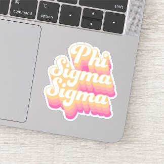 Phi Sigma Sigma | Groovy Script Sticker
