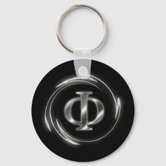 Phi symbol keychain