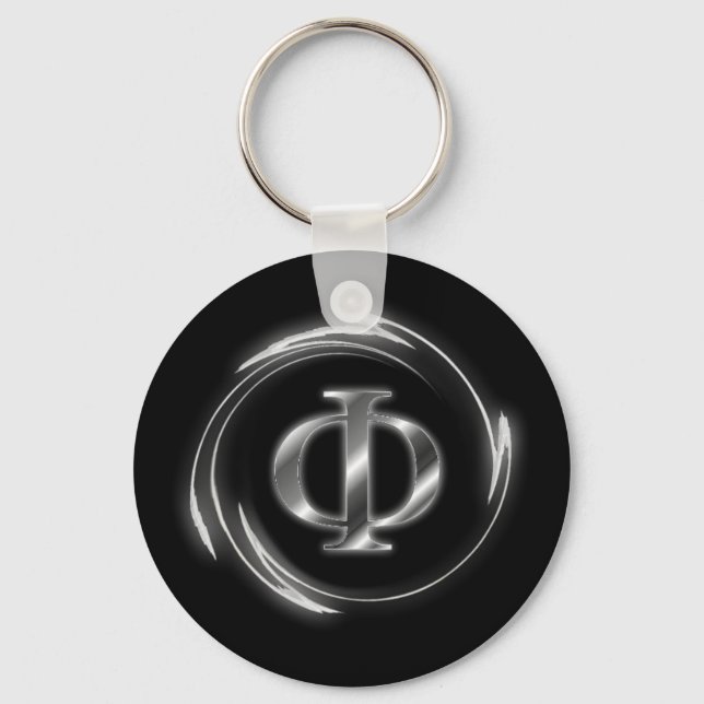Phi symbol keychain (Front)