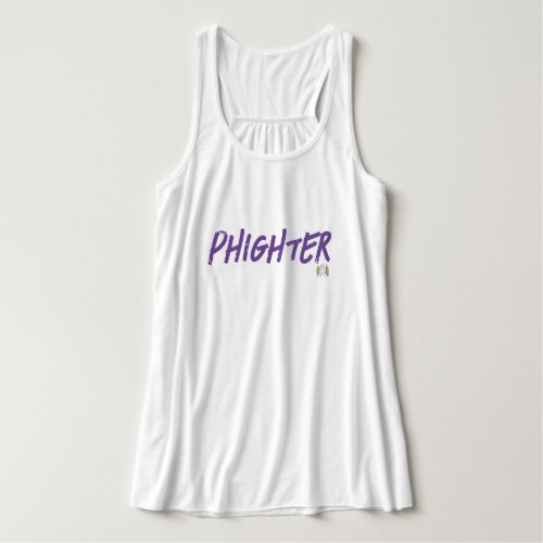 Phighter and floral lungs tank top