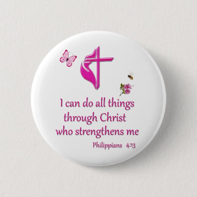 Phiilipeans 4:16  button (Front)